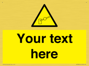 Custom warning barrier